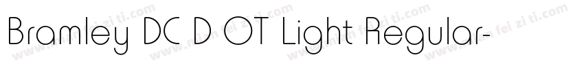 Bramley DC D OT Light Regular字体转换